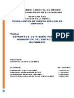 Espectros de Diseño para Los Municipios Del Estado de Guerrero PDF