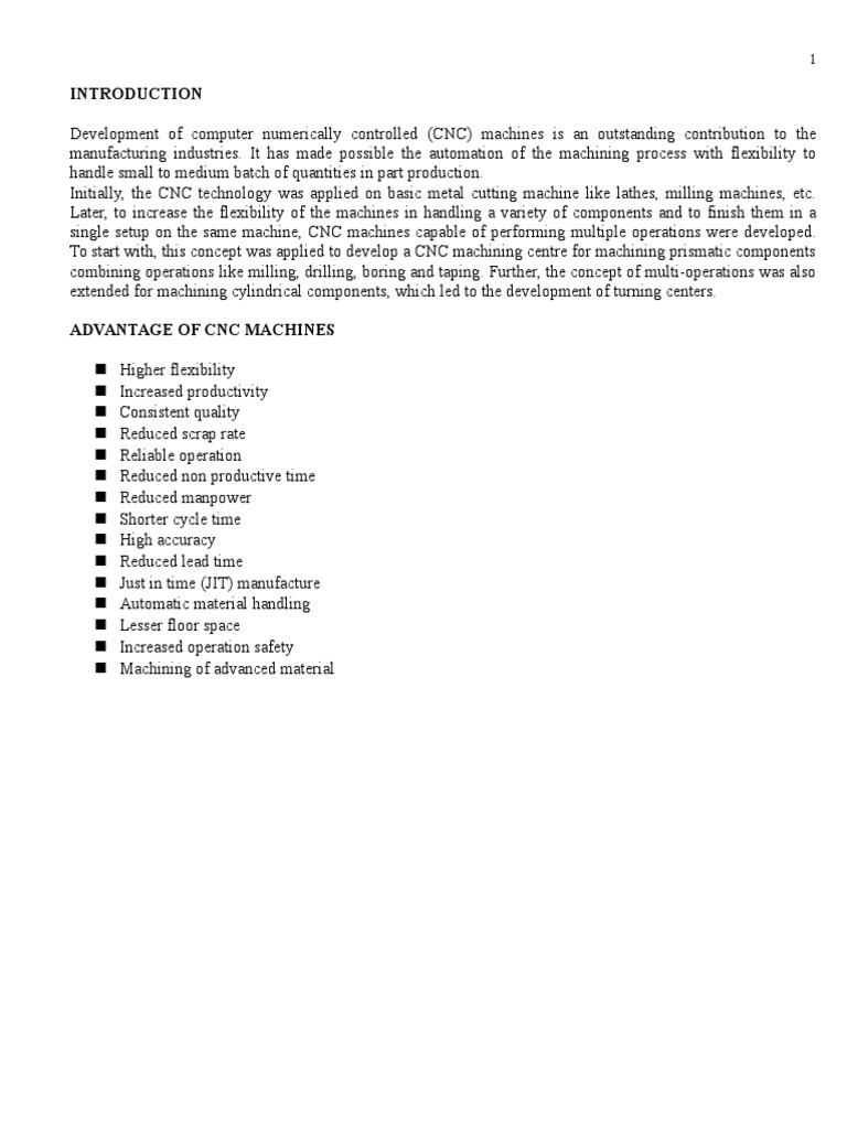 CNC Report1 | PDF | Numerical Control | Programmable Logic Controller