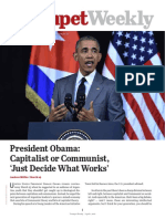 President Obama: Capitalist or Communist, Just Decide What Works'