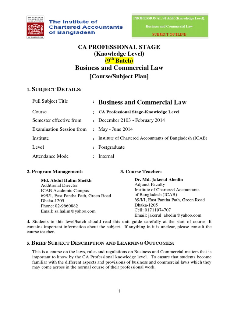Business law course pdf image