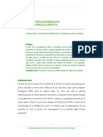 La ruta crítica de innovación en la mejora de la práctica docente