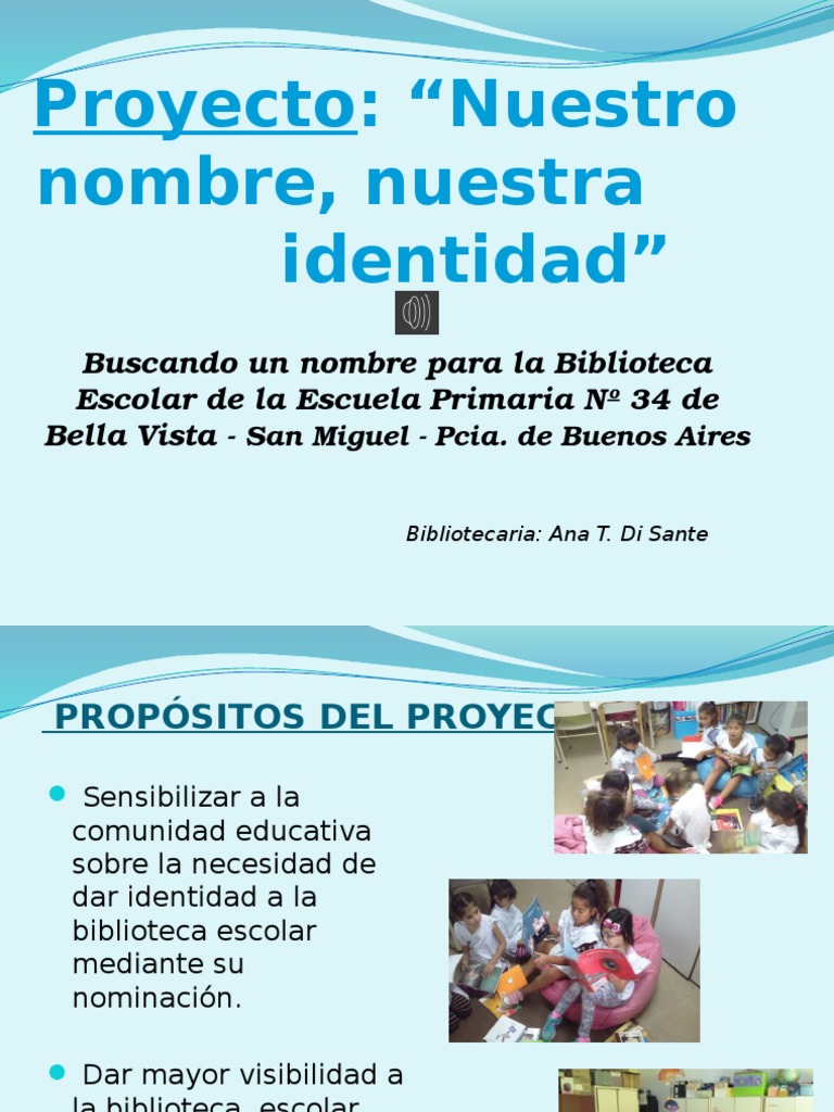 Nombres para las Bibliotecas. Buscando una identidad