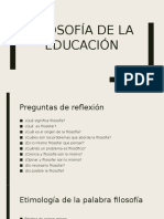 Filosofia de La Ed