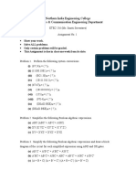 signal and system assignment