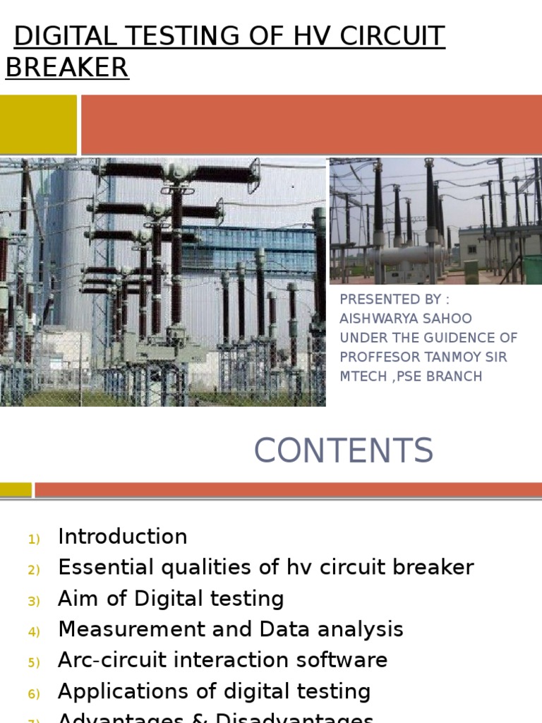 Digital Testing of HV Circuit Breakers | PDF | Electrical Engineering ...