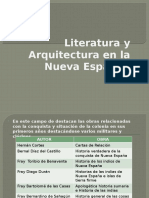 Literatura y Arquitectura en La Nueva España