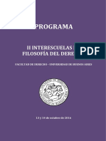 Programa - II Interescuelas de Filosofia Del Derecho