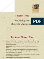 Chapter Three: Purchasing and Materials Management