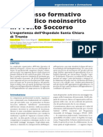 Il Processo Formativo Del Medico Neoinserito in Pronto Soccorso [8 p]