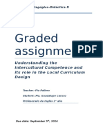 Graded Assignment: Understanding The Intercultural Competence and Its Role in The Local Curriculum Design