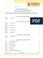 Law. - Result- Notification