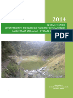 Informe Topografico Quebrada Sahuanay, Abancay