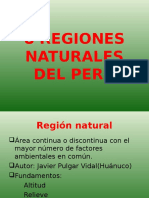 8 regiones naturales Perú