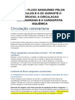 Cap 21 Fluxo Sanguineo Pelos Musculos e o DC Durante o Exercicio A Circulação Coronariana e A Cardiopatia Isquemica GUYTON