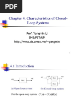 Chapter 4 Characteristics of Closed-Loop Systems