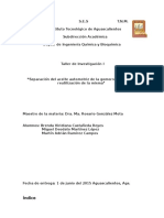 Separación de Aceite Automodriz Por Gomorresina