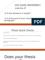 Is Your Thesis Easily Identifiable?