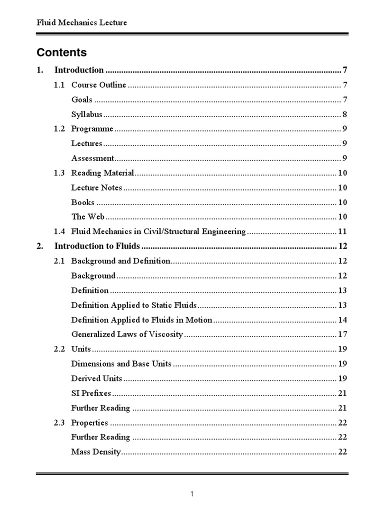 Fluid Mechanics: Key Concepts and Applications | PDF | Fluid Dynamics ...