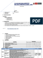 Plan de Trabajo de Reforzamiento-2016