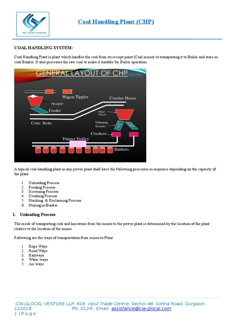 Coal Handling PLant | PDF | Train | Transport