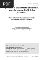 Cuando es transmedia