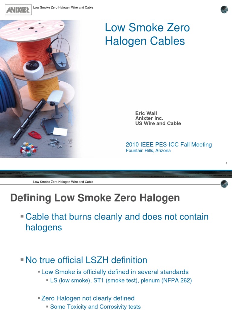 d 1 Low Smoke Zero Halogen Cables Smoke Cable