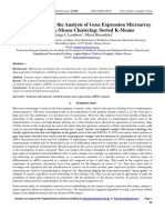 Engineering journal ; A Novel Method for the Analysis of Gene Expression Microarray Data with K-Means Clustering