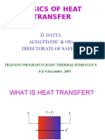 Basics of Heat Transfer: D. Datta Ace (CFD, Fhu & Os) Directorate of Safety
