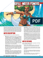 Mutants & Masterminds 3e - Power Profile - Water Powers