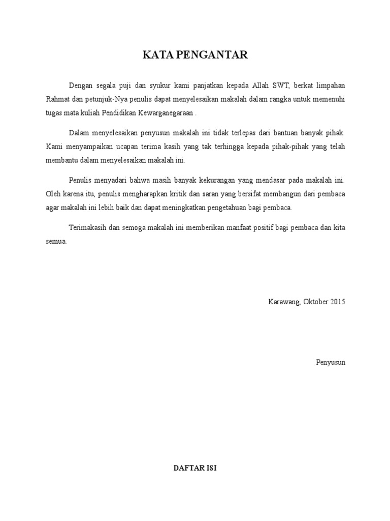 Kata Pengantar Demokrasi