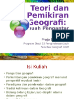 Teori Dan Pemikiran Geografi