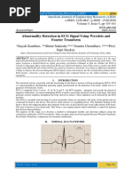 Abnormality Detection in ECG Signal Using Wavelets and Fourier Transform