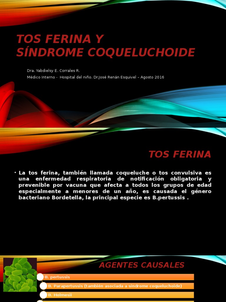Sd Coqueluchoide y Tos Ferina | Enfermedades y trastornos ...