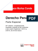 Derecho Penal. Parte Especial (20 Edición) PDF