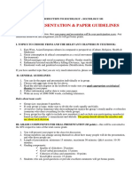 Sociology Oral Presentation & Paper - Guidelines & Rubrics PDF