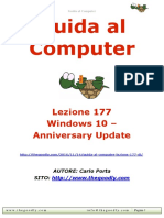 Guida Al Computer - Lezione 177 - Windows 10 - Anniversary Update