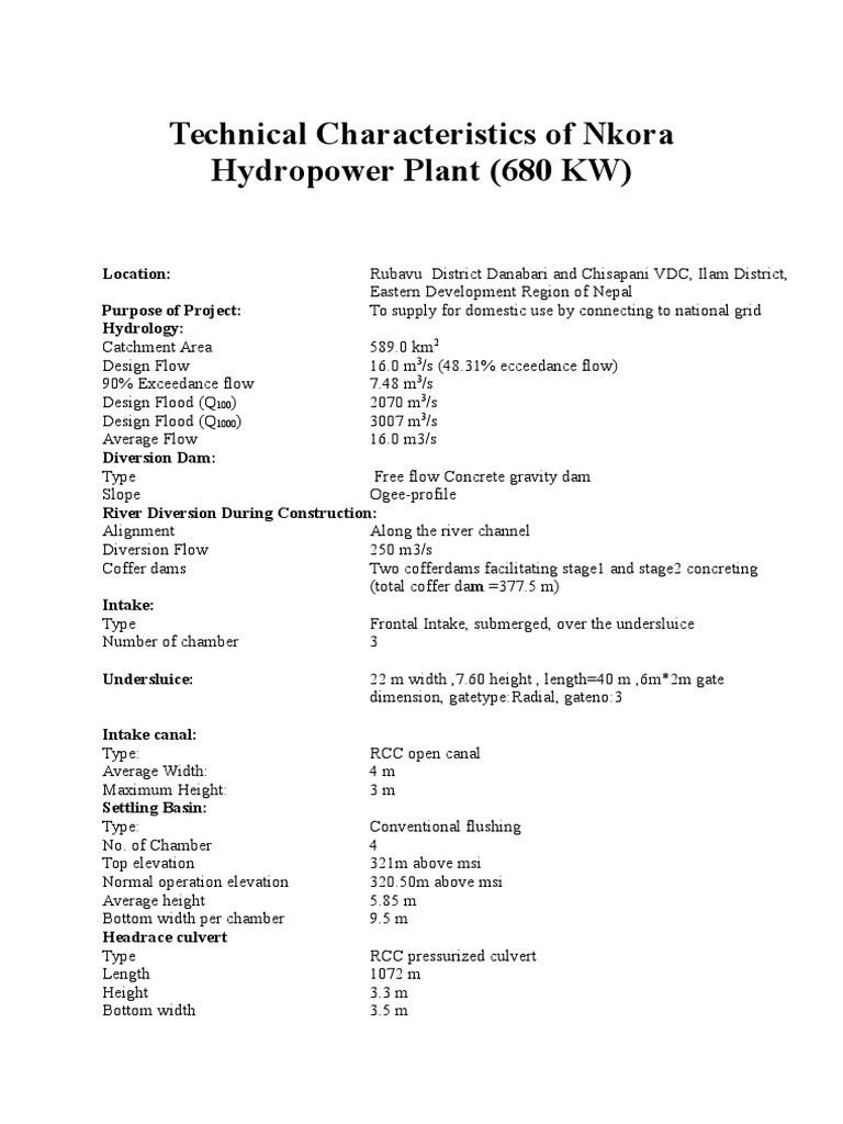 Mai Hydropower Project | PDF