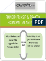 Prinsip-Prinsip & Praktik Ekonomi Dalam Islam