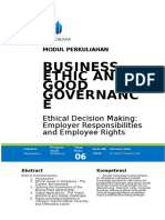 Online 6 Ethical Decision Making Employer Responsibilities and Employee Rights