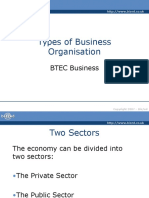 Types of Business Organisation