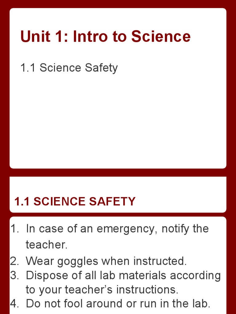 1 1 Intro To Science | PDF | Fahrenheit | Foot (Unit)