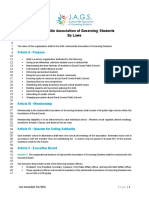 Jacksonville Association of Governing Students by Laws