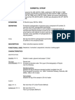 Especificaciones Sorbitol Jarabe 70%-FAO