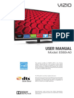 User Manual Vizio E550iA0