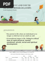Adolescent and Youth Health Program (Ayhp) by Jaye Dango