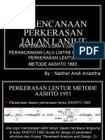 Nilai ESAL Dan Tebal Lentur AASHTO 93