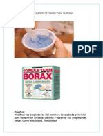 Elaborasion de Una Pelotaa de Borax