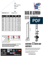 Rack Abierto de Aluminio Ligero North 001 Bkl