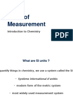 Units of Measurement: Introduction To Chemistry