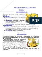 Manual de Seguridad para Excavadoras